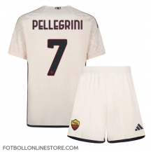 AS Roma Lorenzo Pellegrini #7 Replika Bortatröja Barn 2023-24 Kortärmad (+ byxor)