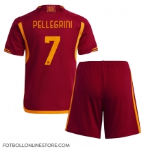 AS Roma Lorenzo Pellegrini #7 Replika Hemmatröja Barn 2023-24 Kortärmad (+ byxor)