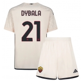AS Roma Paulo Dybala #21 Replika Bortatröja Barn 2023-24 Kortärmad (+ byxor)