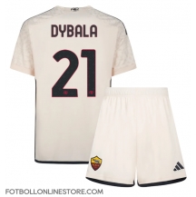 AS Roma Paulo Dybala #21 Replika Bortatröja Barn 2023-24 Kortärmad (+ byxor)