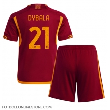 AS Roma Paulo Dybala #21 Replika Hemmatröja Barn 2023-24 Kortärmad (+ byxor)