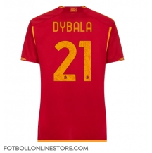 AS Roma Paulo Dybala #21 Replika Hemmatröja Dam 2023-24 Kortärmad