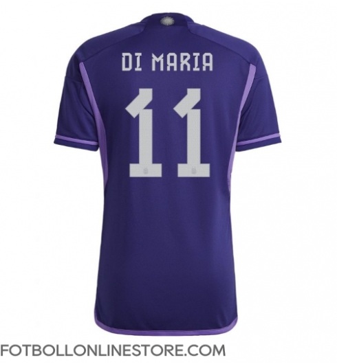 Argentina Angel Di Maria #11 Replika Bortatröja VM 2022 Kortärmad