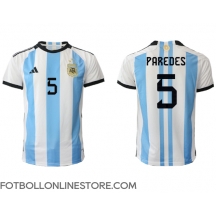 Argentina Leandro Paredes #5 Replika Hemmatröja VM 2022 Kortärmad