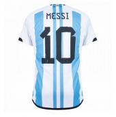 Argentina Lionel Messi #10 Replika Hemmatröja VM 2022 Kortärmad