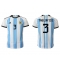 Argentina Nicolas Tagliafico #3 Replika Hemmatröja VM 2022 Kortärmad