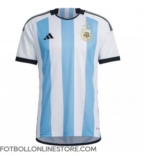 Argentina Replika Hemmatröja VM 2022 Kortärmad