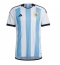 Argentina Replika Hemmatröja VM 2022 Kortärmad