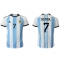Argentina Rodrigo de Paul #7 Replika Hemmatröja VM 2022 Kortärmad