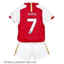 Arsenal Bukayo Saka #7 Replika Hemmatröja Barn 2023-24 Kortärmad (+ byxor)