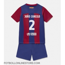 Barcelona Joao Cancelo #2 Replika Hemmatröja Barn 2023-24 Kortärmad (+ byxor)