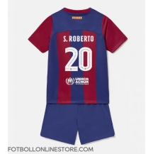 Barcelona Sergi Roberto #20 Replika Hemmatröja Barn 2023-24 Kortärmad (+ byxor)