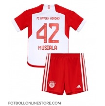 Bayern Munich Jamal Musiala #42 Replika Hemmatröja Barn 2023-24 Kortärmad (+ byxor)