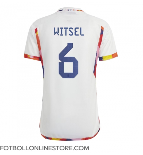 Belgien Axel Witsel #6 Replika Bortatröja VM 2022 Kortärmad