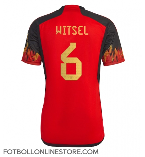 Belgien Axel Witsel #6 Replika Hemmatröja VM 2022 Kortärmad