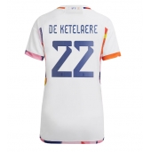 Belgien Charles De Ketelaere #22 Replika Bortatröja Dam VM 2022 Kortärmad