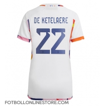 Belgien Charles De Ketelaere #22 Replika Bortatröja Dam VM 2022 Kortärmad