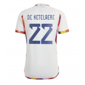 Belgien Charles De Ketelaere #22 Replika Bortatröja VM 2022 Kortärmad