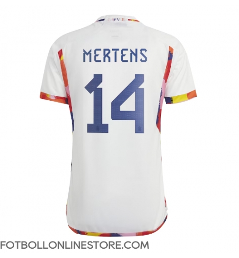 Belgien Dries Mertens #14 Replika Bortatröja VM 2022 Kortärmad
