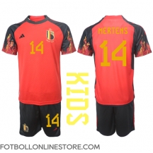 Belgien Dries Mertens #14 Replika Hemmatröja Barn VM 2022 Kortärmad (+ byxor)