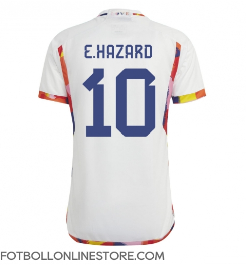 Belgien Eden Hazard #10 Replika Bortatröja VM 2022 Kortärmad