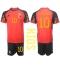 Belgien Eden Hazard #10 Replika Hemmatröja Barn VM 2022 Kortärmad (+ byxor)