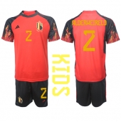 Belgien Toby Alderweireld #2 Replika Hemmatröja Barn VM 2022 Kortärmad (+ byxor)