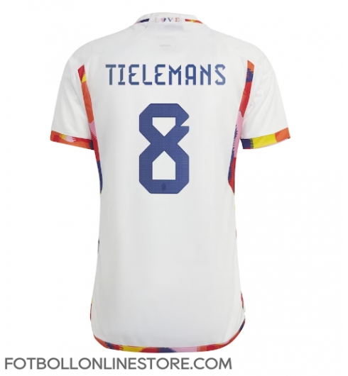 Belgien Youri Tielemans #8 Replika Bortatröja VM 2022 Kortärmad