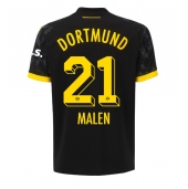 Borussia Dortmund Donyell Malen #21 Replika Bortatröja 2023-24 Kortärmad