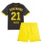 Borussia Dortmund Donyell Malen #21 Replika Bortatröja Barn 2023-24 Kortärmad (+ byxor)