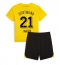 Borussia Dortmund Donyell Malen #21 Replika Hemmatröja Barn 2023-24 Kortärmad (+ byxor)