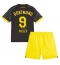 Borussia Dortmund Sebastien Haller #9 Replika Bortatröja Barn 2023-24 Kortärmad (+ byxor)