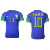Brasilien Neymar Jr #10 Replika Bortatröja VM 2022 Kortärmad