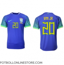 Brasilien Vinicius Junior #20 Replika Bortatröja VM 2022 Kortärmad
