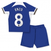 Chelsea Enzo Fernandez #8 Replika Hemmatröja Barn 2023-24 Kortärmad (+ byxor)