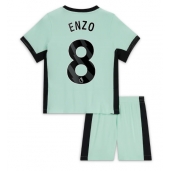 Chelsea Enzo Fernandez #8 Replika Tredjetröja Barn 2023-24 Kortärmad (+ byxor)