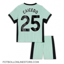 Chelsea Moises Caicedo #25 Replika Tredjetröja Barn 2023-24 Kortärmad (+ byxor)