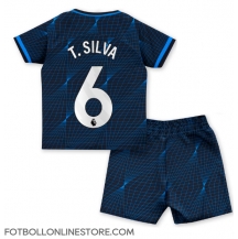 Chelsea Thiago Silva #6 Replika Bortatröja Barn 2023-24 Kortärmad (+ byxor)