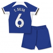 Chelsea Thiago Silva #6 Replika Hemmatröja Barn 2023-24 Kortärmad (+ byxor)
