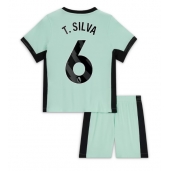 Chelsea Thiago Silva #6 Replika Tredjetröja Barn 2023-24 Kortärmad (+ byxor)