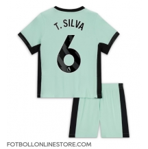 Chelsea Thiago Silva #6 Replika Tredjetröja Barn 2023-24 Kortärmad (+ byxor)