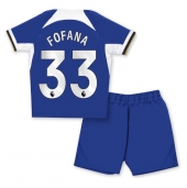 Chelsea Wesley Fofana #33 Replika Hemmatröja Barn 2023-24 Kortärmad (+ byxor)