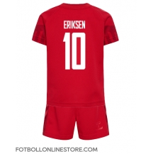 Danmark Christian Eriksen #10 Replika Hemmatröja Barn VM 2022 Kortärmad (+ byxor)
