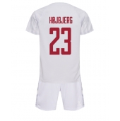 Danmark Pierre-Emile Hojbjerg #23 Replika Bortatröja Barn VM 2022 Kortärmad (+ byxor)