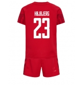 Danmark Pierre-Emile Hojbjerg #23 Replika Hemmatröja Barn VM 2022 Kortärmad (+ byxor)
