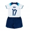 England Bukayo Saka #17 Replika Hemmatröja Barn VM 2022 Kortärmad (+ byxor)