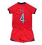 England Declan Rice #4 Replika Bortatröja Barn VM 2022 Kortärmad (+ byxor)