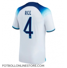 England Declan Rice #4 Replika Hemmatröja VM 2022 Kortärmad