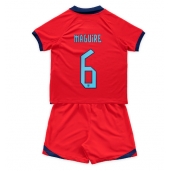 England Harry Maguire #6 Replika Bortatröja Barn VM 2022 Kortärmad (+ byxor)