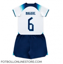 England Harry Maguire #6 Replika Hemmatröja Barn VM 2022 Kortärmad (+ byxor)